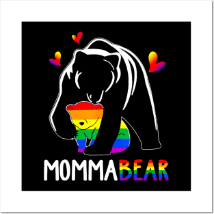 Lgbt Mama Momma Bear Gay Pride Proud Mom Mothers Day Posters and Art